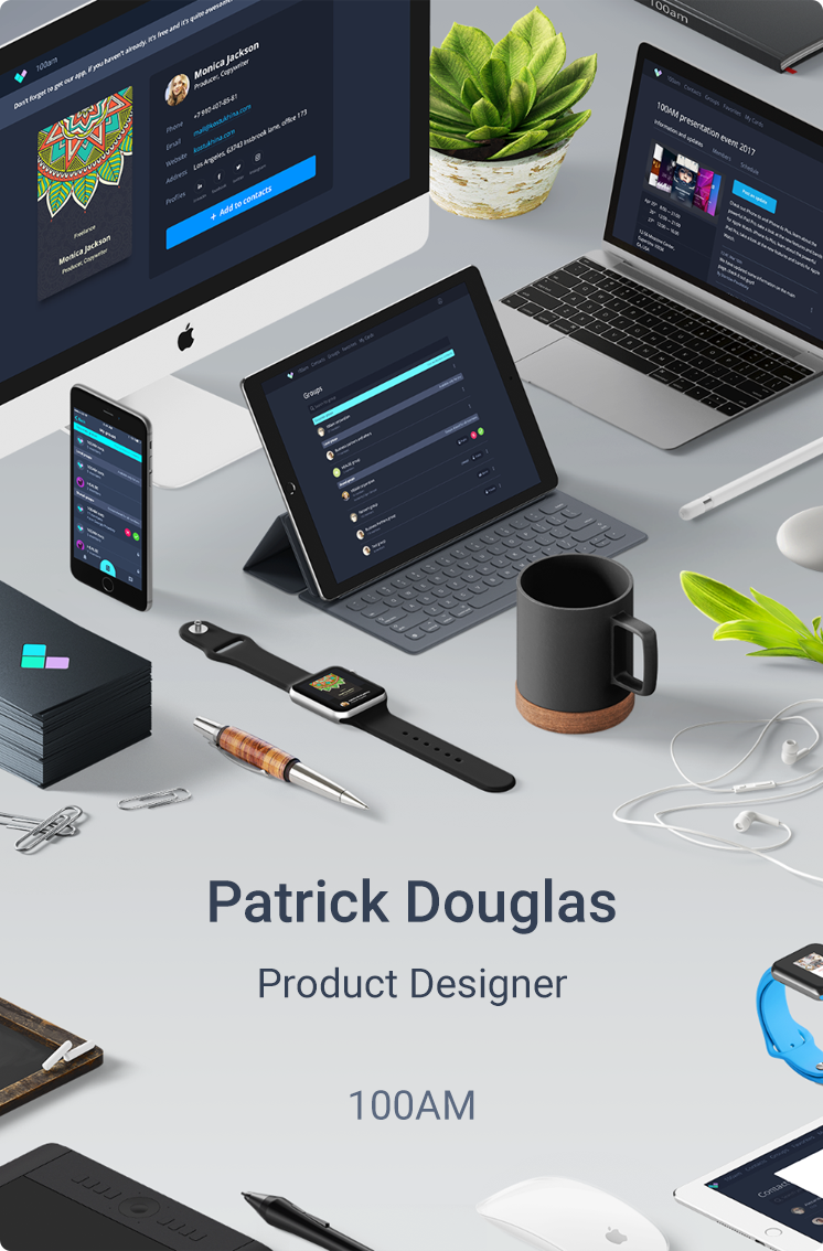 Digital business card for product owner